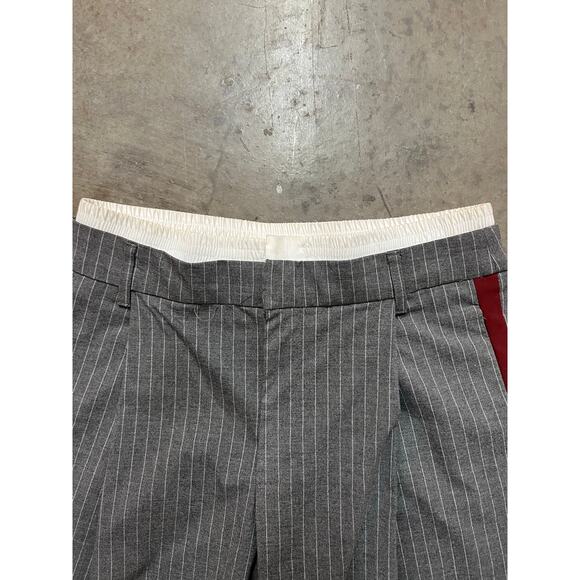 Zara - Pinstripe Boxer Pants/ / S / Gray - Picture 5 of 10